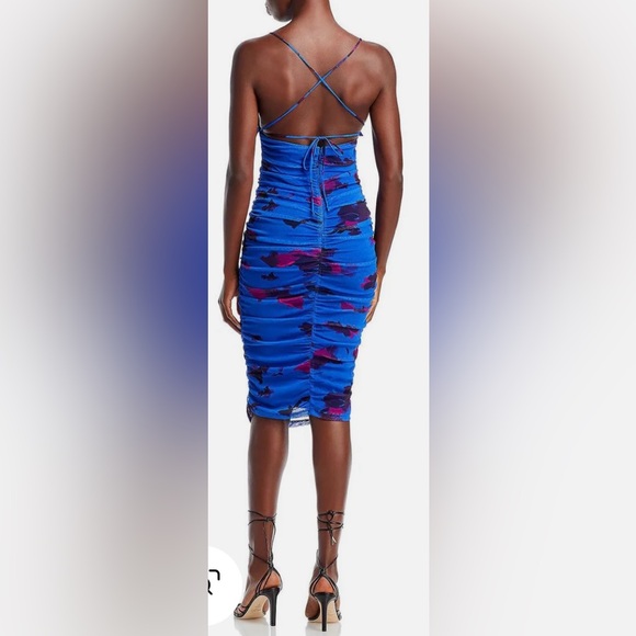 Black Halo Women’s Azra Floral Ruffle Trim Knee-length Sheath Dress-NWT-Sz 0/XS- - Picture 6 of 15